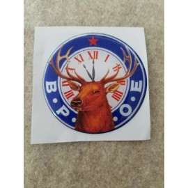 FULL COLOR 2" INCH EPOXY DOME CAR DECAL STICKER EMBLEM FOR BPOE ELKS LODGE CLUB