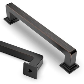Asidrama 10 Pack 5 Inch(128mm) Oil Rubbed Bronze Kitchen Cabinet Handles, Cabinet Pulls Kitchen Cabinet Hardware Cupboard Handles Drawer Pulls