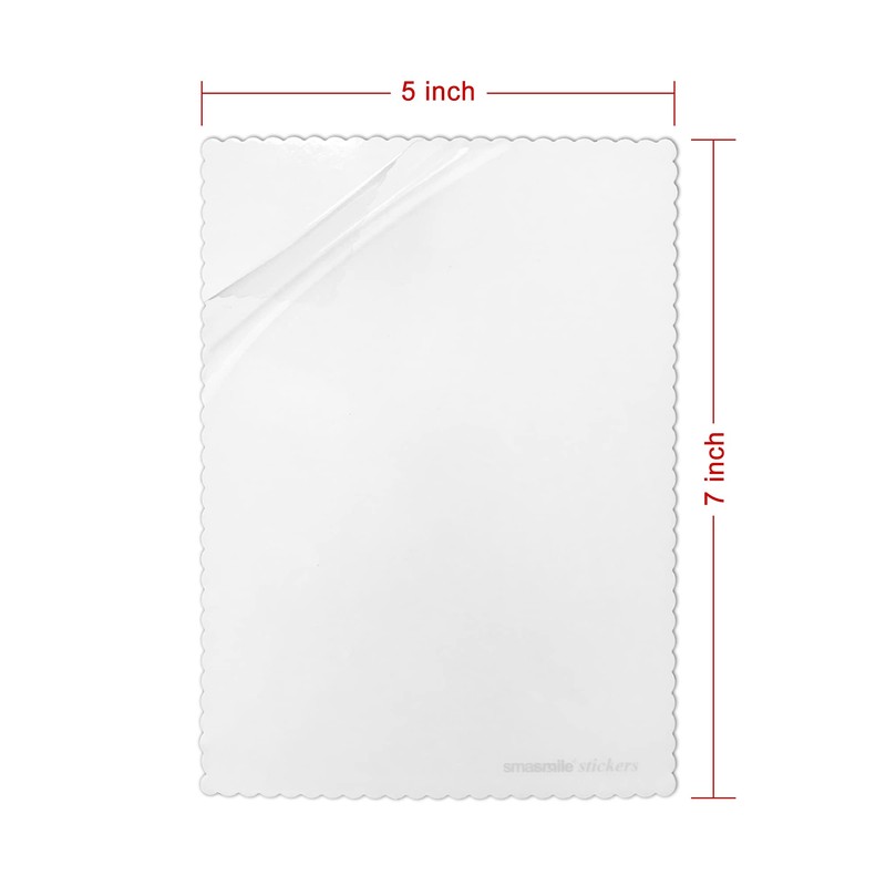 Windshield Sticker Applicator 5 Pack 5"x7" Static Cling for Stickers