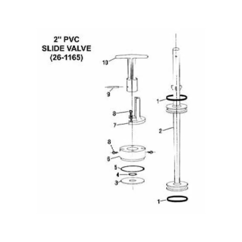 For Pentair O-Ring Kit for Backwash Slide Valve 2" replaces