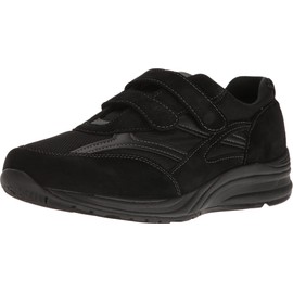 SAS JV Mesh Adjustable Comfort Walking Sneaker Black 12.5 WW - Double Wide (EE-3E)