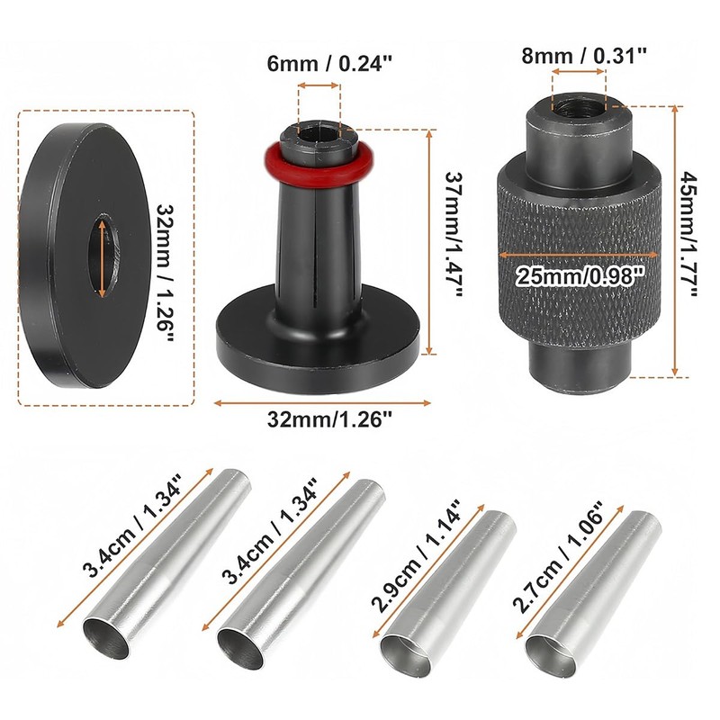 Durlo 6pcs Fuel Injector Seal Tool Adapter Sizer – EN-49245,