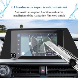 SKTU 2024 2025 Prius Accessories Screen Protector for 2023-2025 Toyota Prius (LE/XLE)/Prius Prime (SE/XSE) 8In Navigation [Tempered Glass, HD Clear]