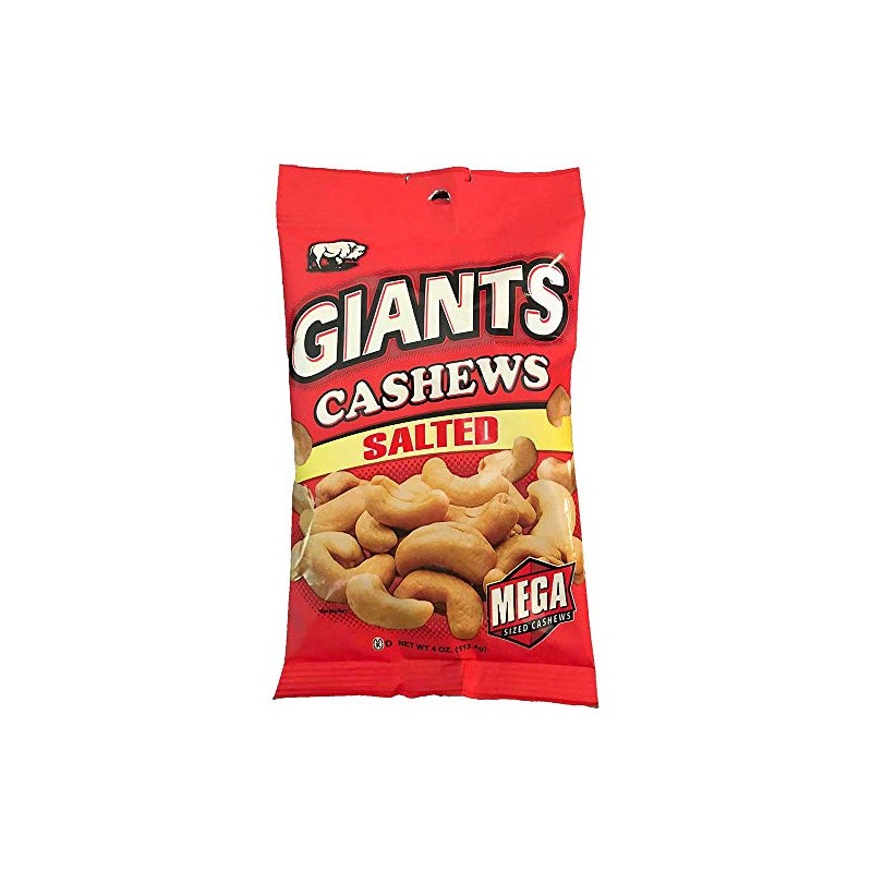 Giants Salted Cashew, 4 Ounce -- 8 per case.