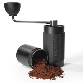 STARESSO D6 PLUS Manual Coffee Grinder, Coffee Bean Grinder with Stainless Steel Conical Burr, 48 Adjustable Grind Settings, Hand Grinder for Espresso, French Press, Pour Over, Cold Brew