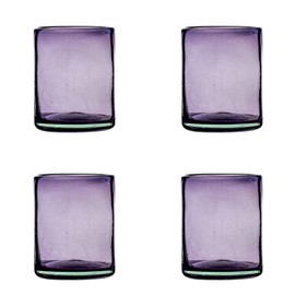 10 Strawberry Street Morado Mexican Glassware, DOF, Set of 4