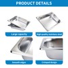 6 Pack Half Size Hotel Pans, 1/2 Size 2.5 Inch