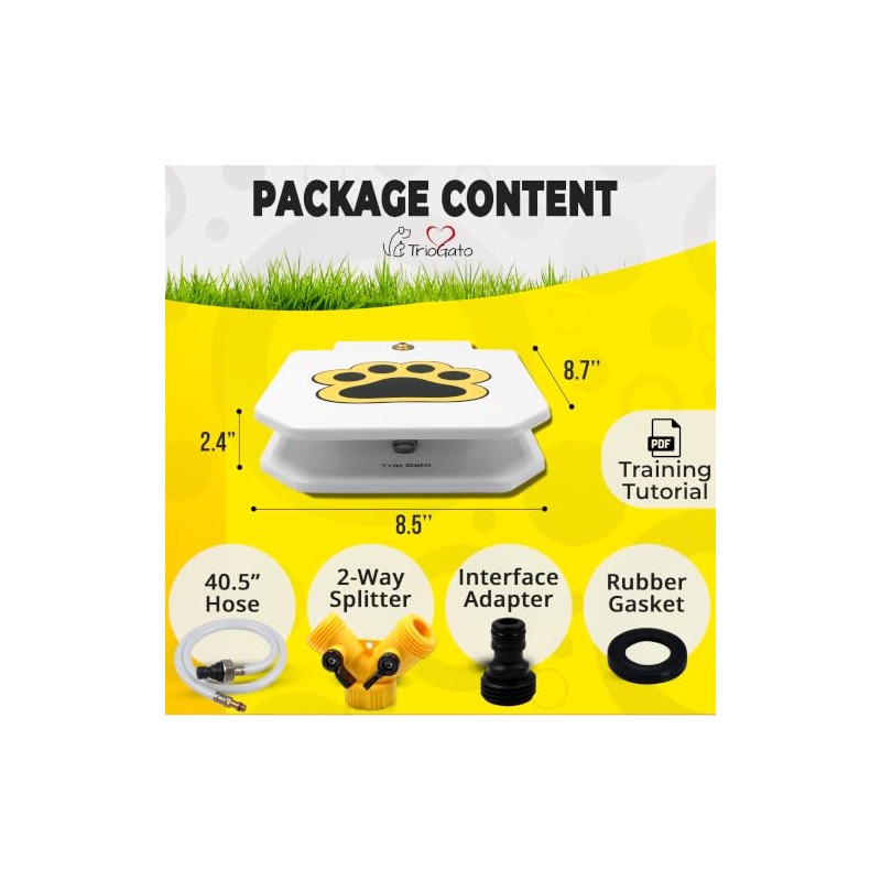 TrioGato Outdoor Dog Pet Water Sprinkler Easy Activated Dog Water