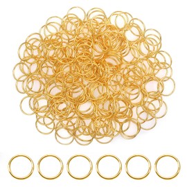 TOAOB 200pcs Open Jump Rings Stainless Steel Gold 10 mm Connector Jewellery Chain Links for Making Bracelet Necklace Craft