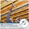 Therwen 8 Pcs Adjustable Fan Electrical Box Brace for Ceiling