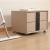 5 Piezas Rueda de Pu Sólida para Silla de Oficina,