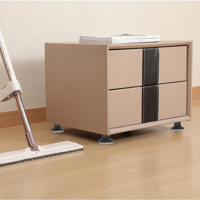 5 Piezas Rueda de Pu Sólida para Silla de Oficina,