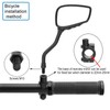 TOPCABIN 1 Pair Bicycle Mirror,Big View Bike Rear View Mirror