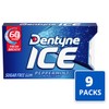 Dentyne Ice Peppermint Sugar Free Gum, 9 Packs of 16