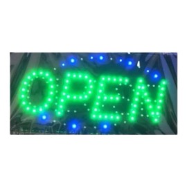 Anuncio Luminoso Open Close 2 En 1 Letrero De Luz Led