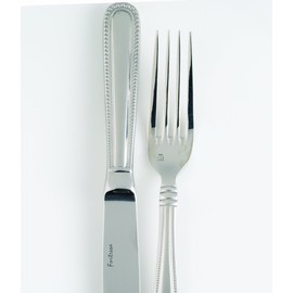 Fortessa Caviar 18/10 Stainless Steel Flatware Solid Handle Table Knife, Set of 12