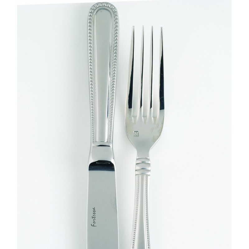 Fortessa Caviar 18/10 Stainless Steel Flatware Solid Handle Table Knife,