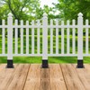 WIMART 4x4 Post Base, Inner Size 3.5"x3.5"Deck Post Base, Deck