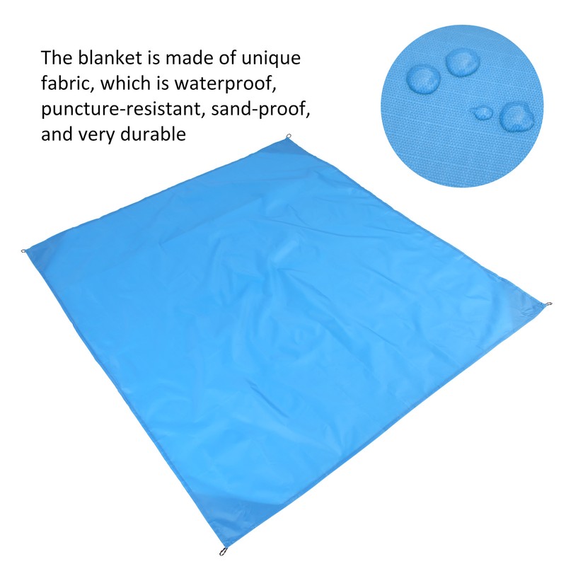 Outdoor Pocket Blanket Picnic Mat Waterproof Oxford Cloth Beach Blanket