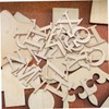 FELTECHELECTR Natural Wood Letters 2 Sets Educational Kindergarten Toy Die