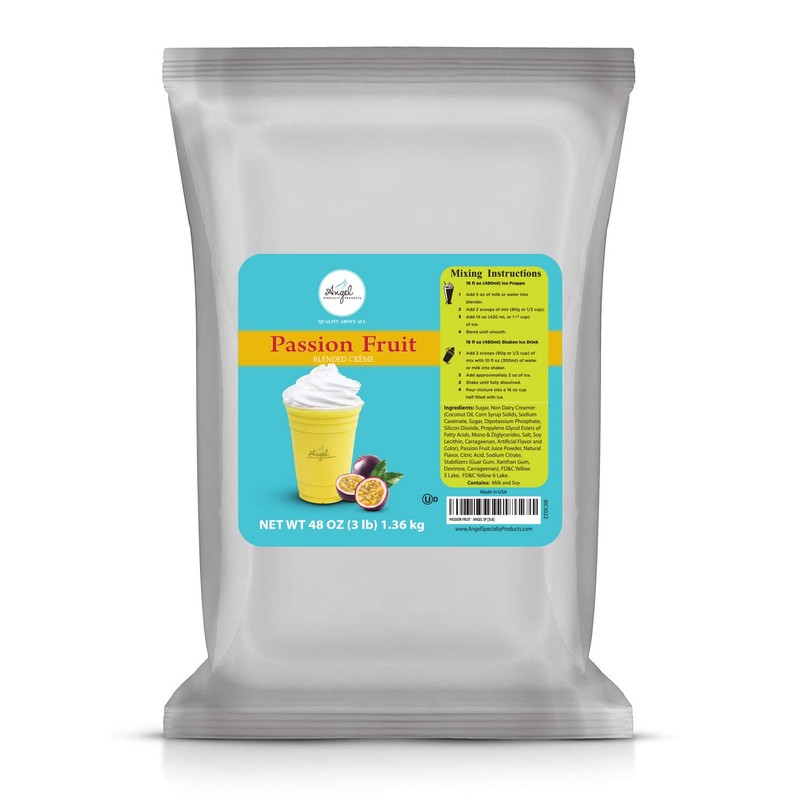 Angel Specialty Products, Blended Smoothie, Frappe Powder Mix, Passion Fruit