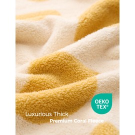 Momcozy Baby Bath Towels with Hooded -Visualize Health Label -Soft & Absorbent Coral Fleece Towel for Comfort & Warm - Bath Essential or Shower Gift for Newborn, Infant,Toddler (Large, 28 x 55 Inch)