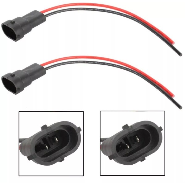 Formula-J87 Wire Pigtail Male 881 H27 Two Harness Fog Light