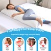 QUTOOL Luxury Cooling Body Pillows for Adults, Adjustable Loft Shredded