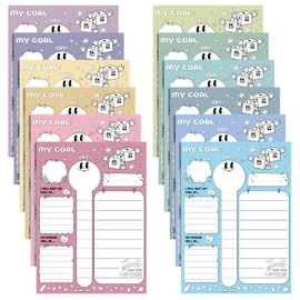 Didaey 12 Pieces Fundraising Thermometer Chart Goal Tracker 16 x 22 Inch Self-adhesive Thermometer Wall Charts and Posters Incentive Chart for Wall Home Office School Classrooms Supplies(Pastel Color)