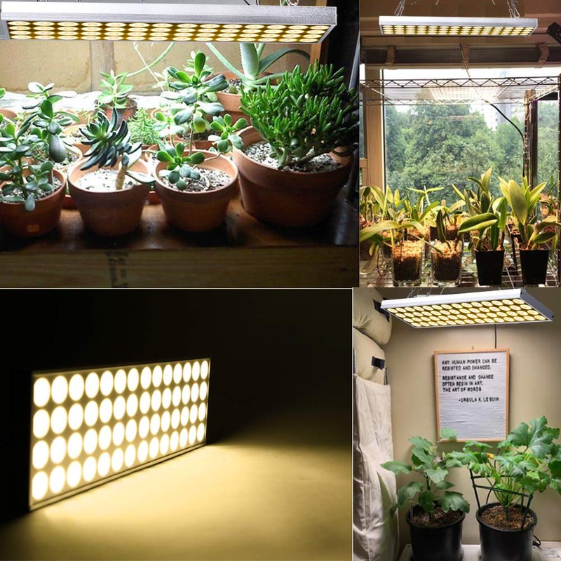 JCBritw 60W LED Grow Light with Stand White Full Spectrum