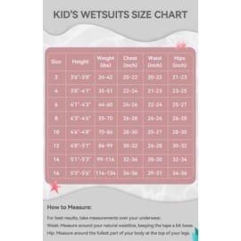 XUKER Kids Wetsuit for Boys Girls Toddlers 3mm Thermal Full Length Back Zip Wetsuit