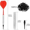 Zhenghebuy Darts with Plastic Tip, Portable Soft Darts Set with
