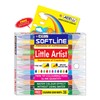 LITTLE ARTIST Twin Tip Brush Pens, MULTICOLOUR, Pack of 12