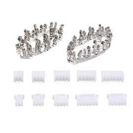 DollaTek 2/3/4/5Pin Male/Female Wire Jumper Head Connector Adapter Plug Set - 350pcs