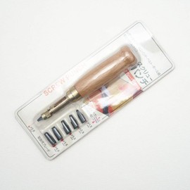 6 Pcs Screw Hole Punch Tool Leash Book Binding Headbands Wood Handle Puncher Screw Punch Leather Punch Tool Car Japanese Hole Punch Sewing Machine Suite Bamboo