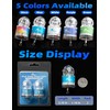 BLUEWING 2pcs Club Deep Drop Light Diamond Fishing Lamp 3X-5X