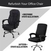 DVLOL Office Chair Cover,Removable Desk Chair Cover with Zipper,Stretch Anti-dust