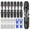 Elecoutek Solar Plug Set for 2.5/4/6 mm² Solar Cable, Solar