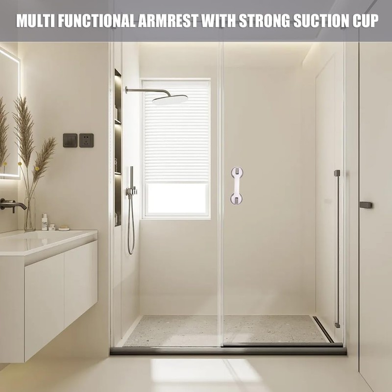 Grab Bars for Seniors, Pack of 2 Shower Handles, No