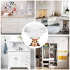 YourGift 12 Pack Drawer Knobs Diamond Shaped Crystal Glass 30mm