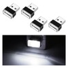 Ziciner 4 PCS USB LED Car Interior Atmosphere Lamp, Portable