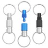 ValueBargain Quick Release Keyring, 3 Pcs Quick Disconnect Keychain, Detachable
