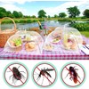 3Pack Food Cover Mesh Tent Umbrella Pop-Up Nets Reusable Collapsible