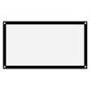 Portable Projector Screen, Foldable Non Crease White Polyester, Front Back