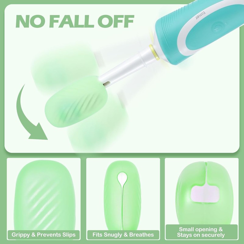 Lapfoon - Juego de 6 fundas para cepillo de dientes,