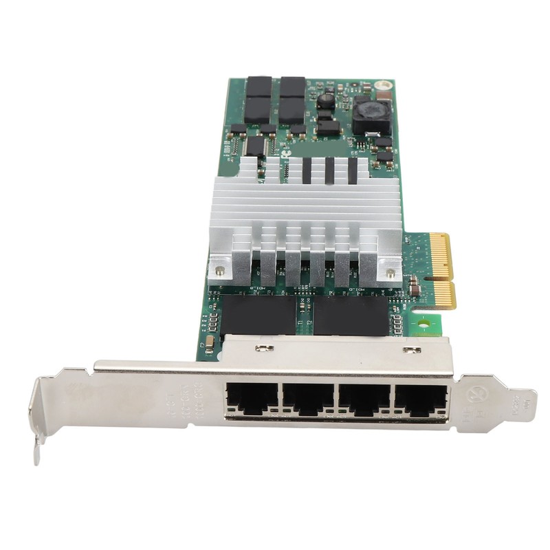 Gigabit Network Card 4 RJ45 Port PCIE X4 10Mbps 100Mbps