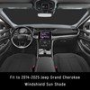 YOJOJOCO Windshield Sun Shade for Jeep 2014-2025 Grand Cherokee Accessories