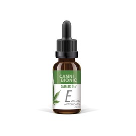 Vitamin E Tropfen mit EU-Hanföl von CanniBionic® | Doppelter Wirkstoffkomplex aus Omega Fettsäuren & wirksamen Vitamin E | Studienbasierte Idealdosierung für das Immunsystem | 20 ml