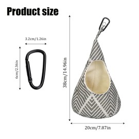 Pence & Moon Collective Conical Peg Bags for Washing Line Peg Bag for Storage, Washable Clothes Peg Bag, Reusable Laundry Storage for Clothespin Storage Bag (Grey)
