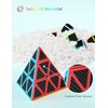 ROXENDA Pyramid Speed Cube Original Triangle Carbon Fiber Pyraminx Puzzle